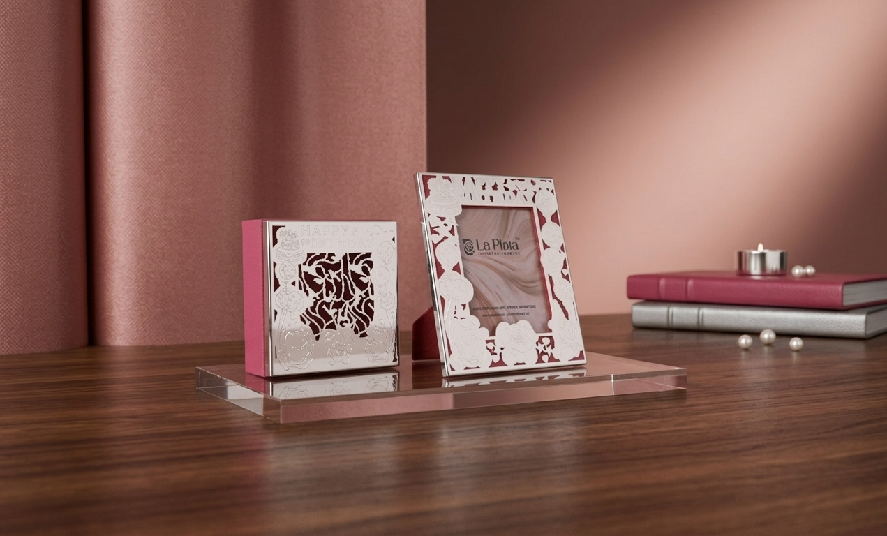 Ballon Frame With Sweet Box (Pink)