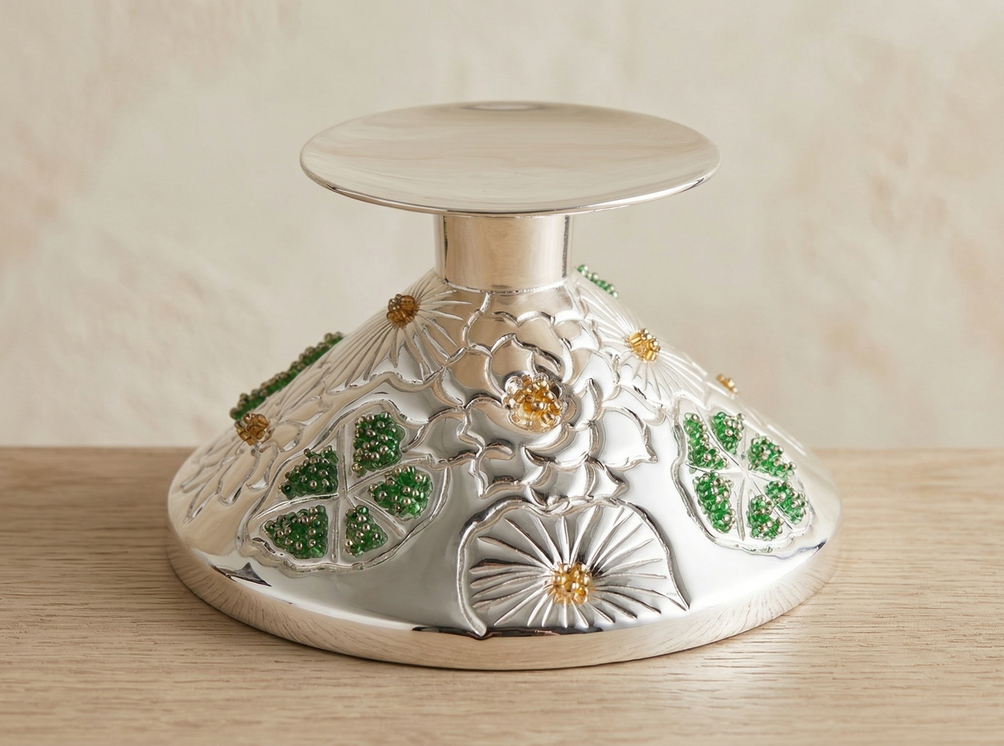 Handcrafted Beaded Candle Stand