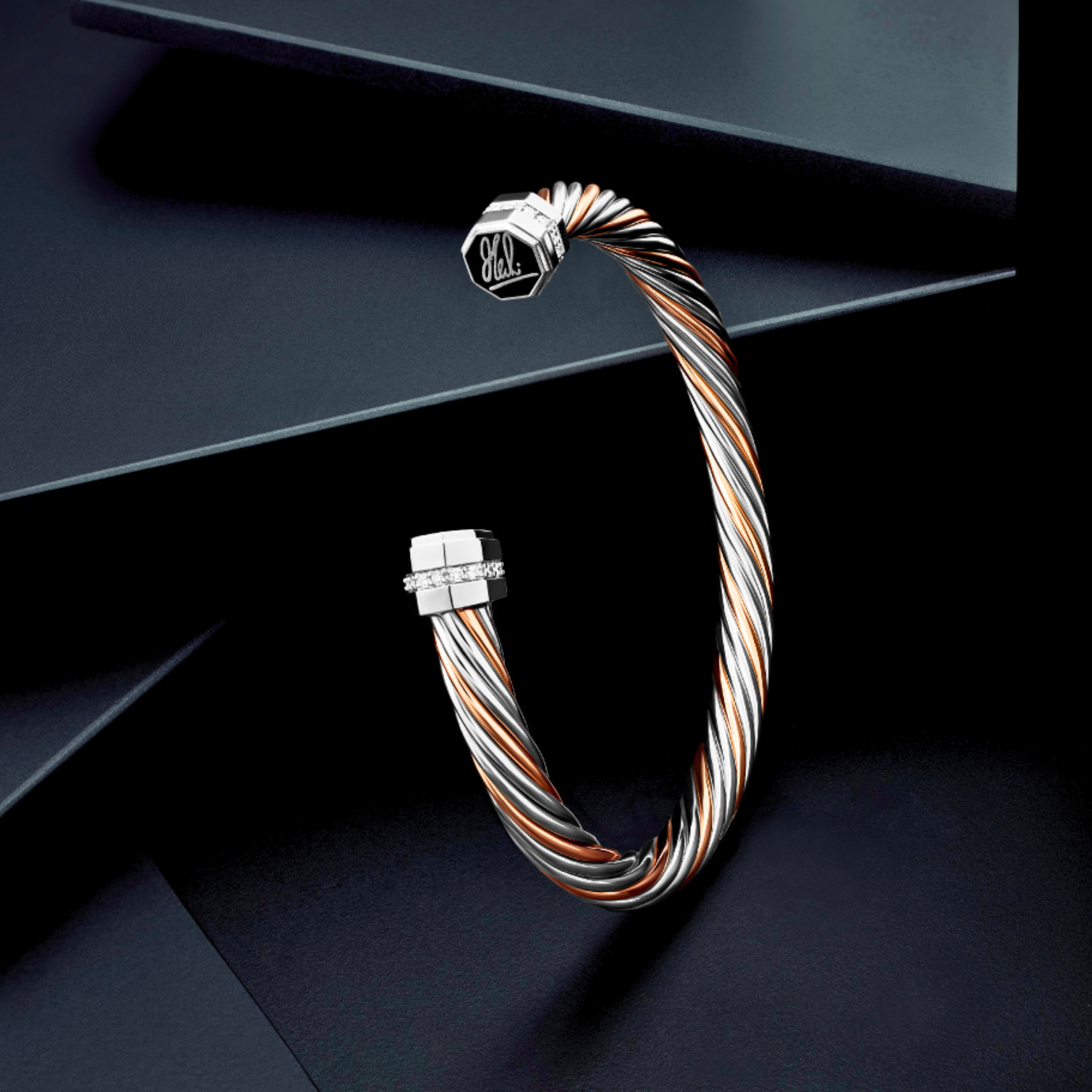 Platinum Twisted  Cuff