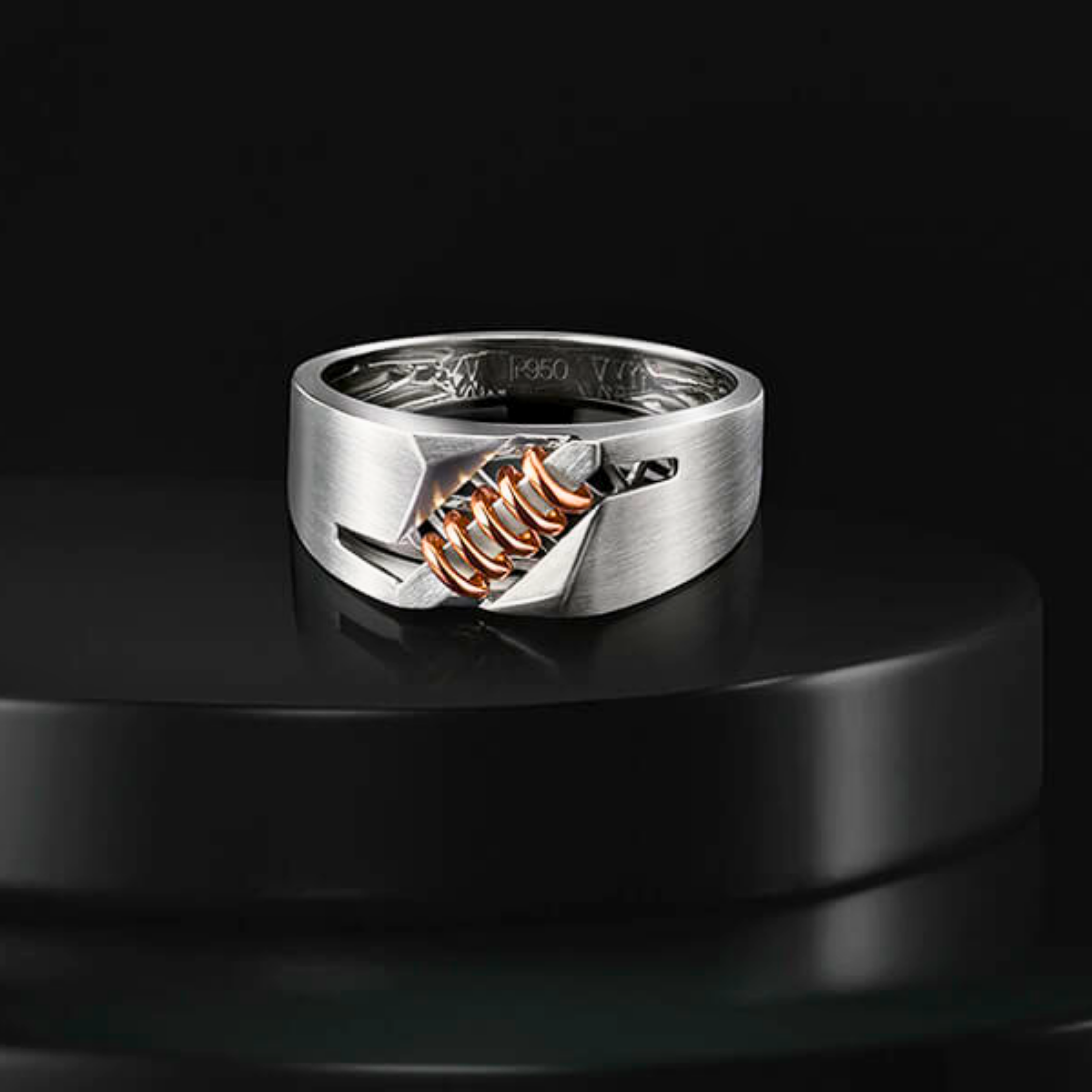 The Platinum Helix Ring