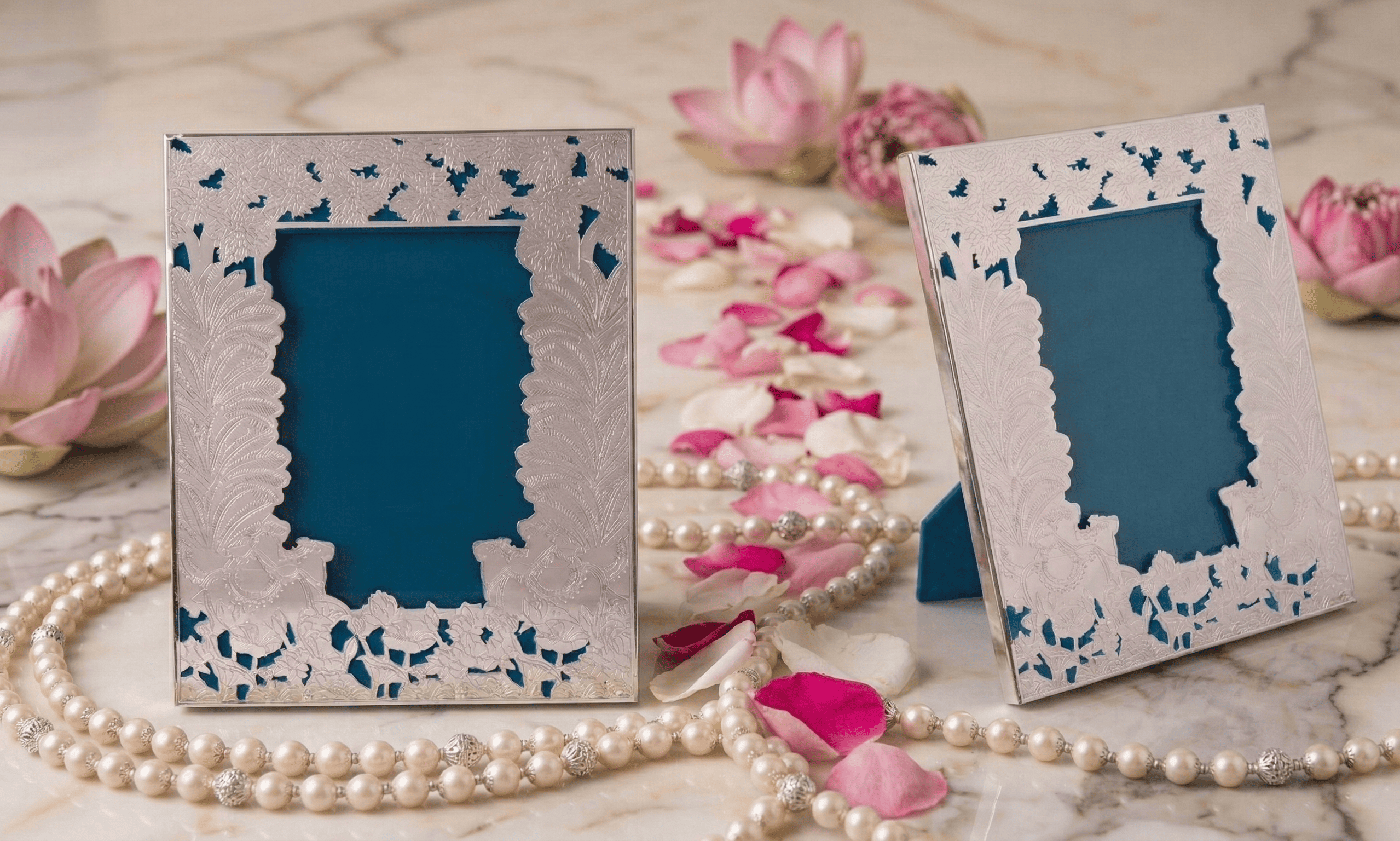 Silver Cow with Tree Photo Frame 1